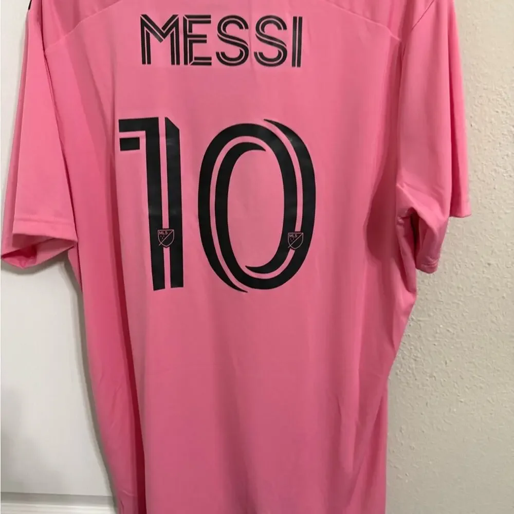 Adidas Lionel Messi Inter Miami FC Pink and Black Slim Fit Jersey Authentic